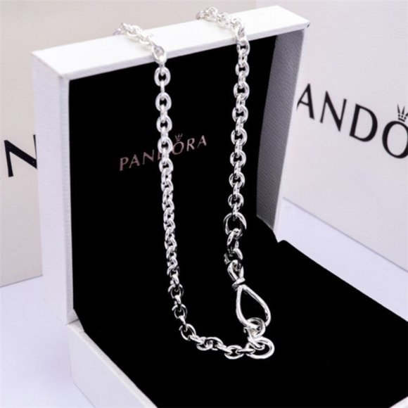 Pandora Chunky Infinity Knot Chain Necklace - Picture 2 of 6